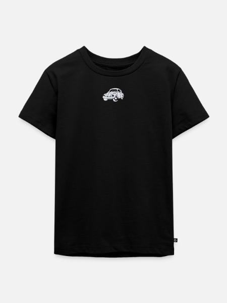 Volkswagen VW Beetle Stickmotiv - Kinder Premium Bio T-Shirt - Schwarz