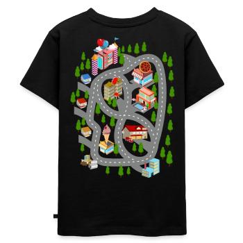 Auto Spiel Matte Papa Tag Geschenk - Kinder Premium Bio T-Shirt - Schwarz - Hinten - Mikhail (115cm)