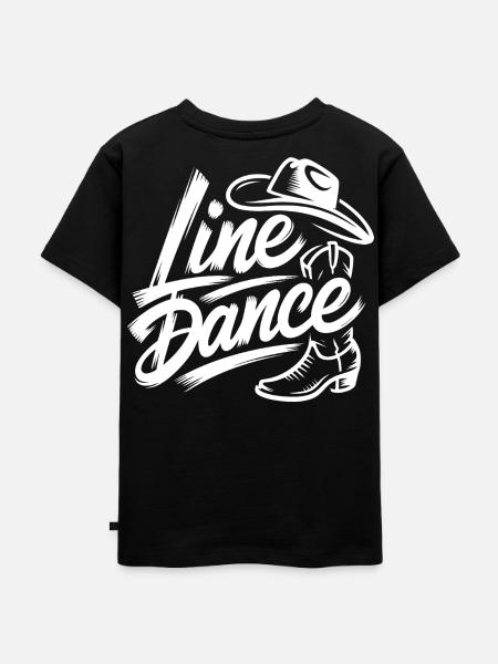 Line Dance Cowboy Spirit - Kinder Premium Bio T-Shirt - Schwarz