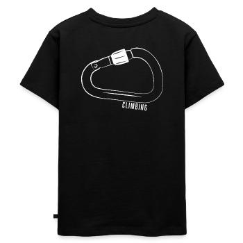 MOUSQUETON CLIMBING BLANC - T-shirt Premium bio Enfant - noir - Dos - Mikhail (115cm)