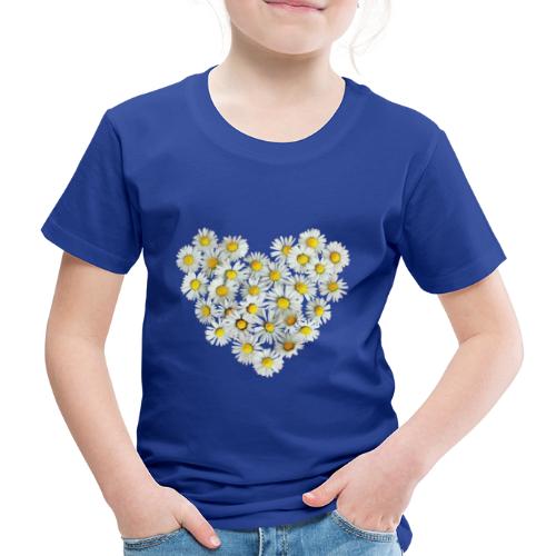 Gänseblümchen Herz Frühling Daisy Blüte Blume - Kinder Premium T-Shirt