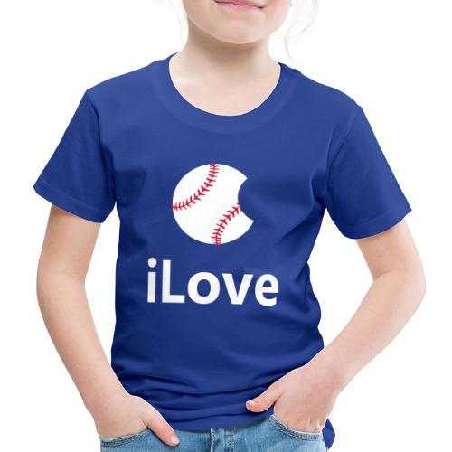 Baseball Logo iLove Baseball - Koszulka dziecięca Premium