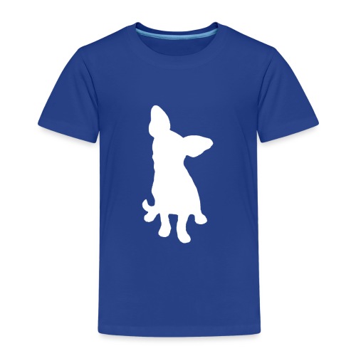 Chihuahua istuva valkoinen - Lasten premium t-paita