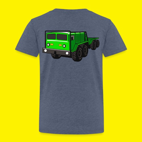 EXTREME 8X8 OFFROAD TRAIL TRUCK THE GREEN MONSTER - Kinder Premium T-Shirt