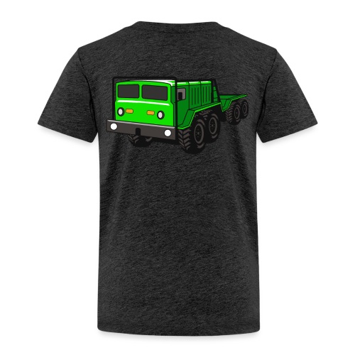 EXTREME 8X8 OFFROAD TRAIL TRUCK THE GREEN MONSTER - Kinder Premium T-Shirt