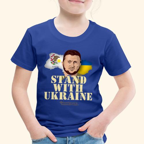 Ukraine Illinois Selenskyj Unterstützer Merch - Kinder Premium T-Shirt