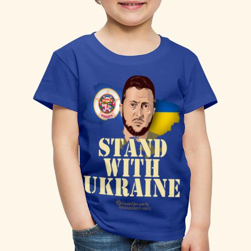 Ukraine Minnesota Unterstützer Merch Design - Kinder Premium T-Shirt