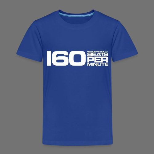160 BPM (vit lång) - Premium-T-shirt barn