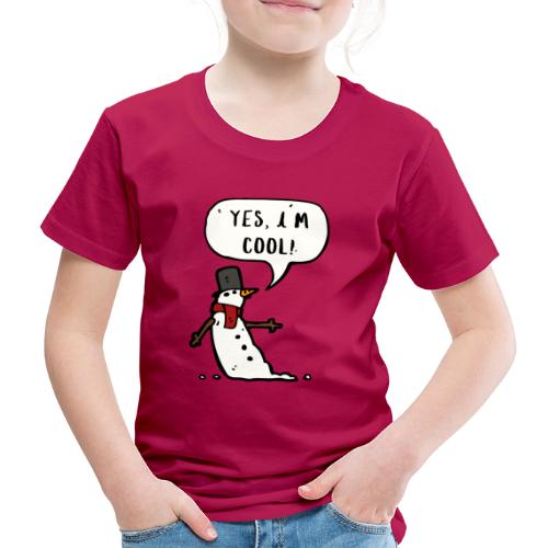 Cooler Schneemann - Kinder Premium T-Shirt