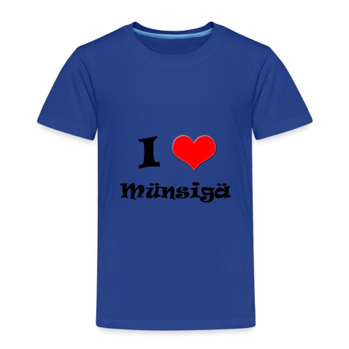 I love Münsigä - Kinder Premium T-Shirt