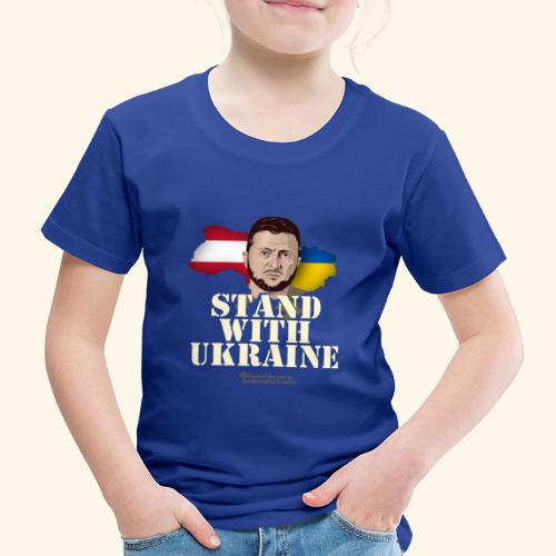 Ukraine Österreich Unterstützer T-Shirt Design - Kinder Premium T-Shirt