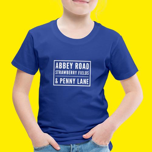 Famous music streets in England - Kinderen Premium T-shirt