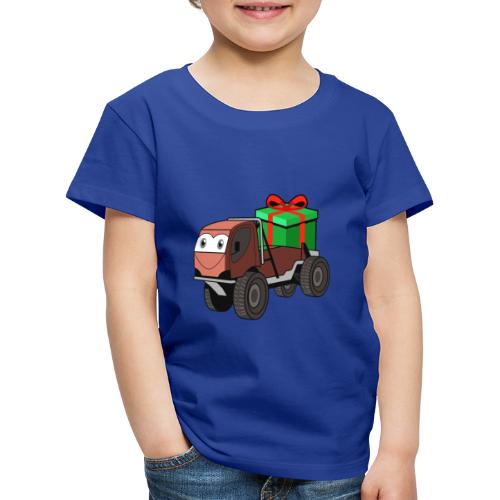 GEBURTSTAG TRUCK EMOJI MIT PAKET AUF DER PRITSCHE. - Kinder Premium T-Shirt