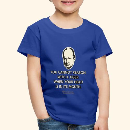 Churchill Zitat Tiger - Kinder Premium T-Shirt