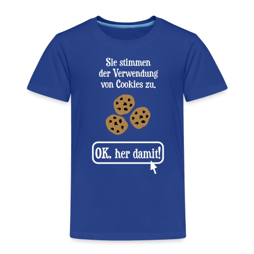 Cookie Hinweis Internet Nerd Spruch - Kinder Premium T-Shirt