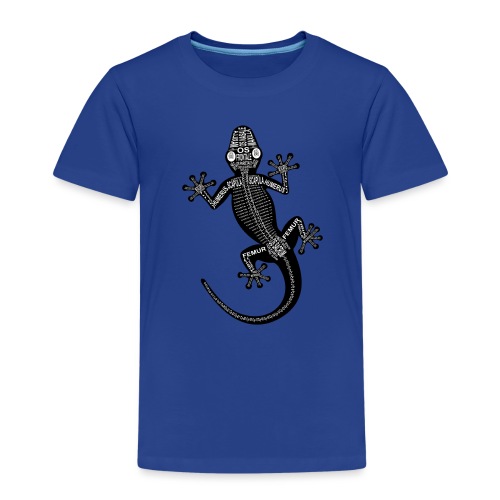 Gecko-Skelett - Maglietta Premium per bambini