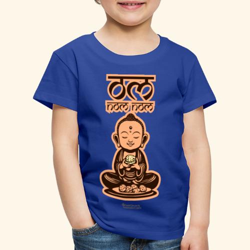 Om Nom Nom Buddha mit Keks - Kinder Premium T-Shirt
