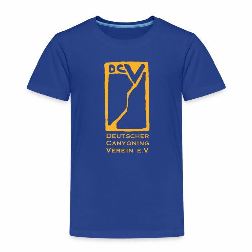 DCV T-Shirt Gruendungslogo Goldgelb und Schrift - Kinder Premium T-Shirt