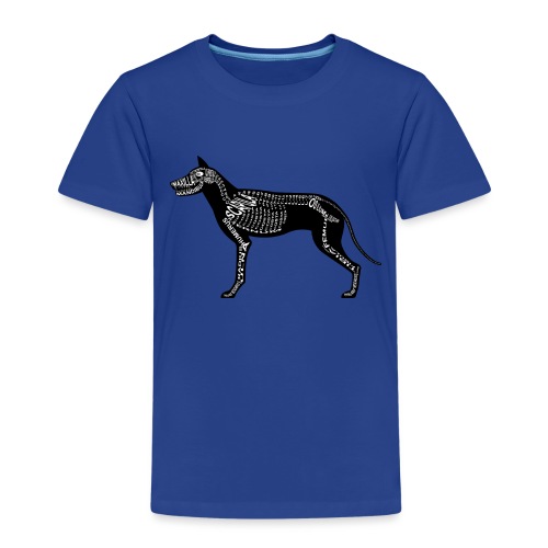 Dog skelett - Premium-T-shirt barn