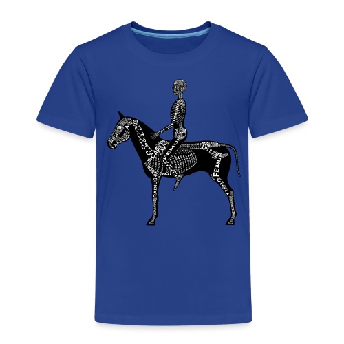 Szkielet jeździecki - Koszulka dziecięca Premium