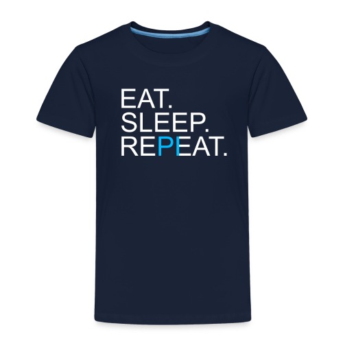 Eat Sleep Repeat PI Mathe Dunkel - Kinder Premium T-Shirt