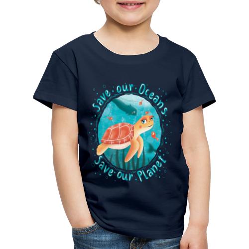 Save our Oceans - Save our Planet - Schildkröte - Kinder Premium T-Shirt