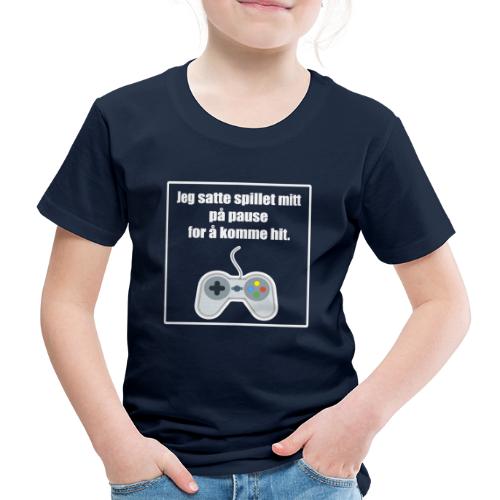 morsom t-skjorte til gamer - Premium T-skjorte for barn