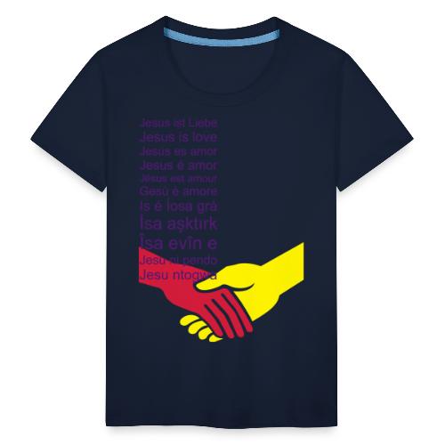 Jesus ist Liebe (1/2) - Kinder Premium T-Shirt