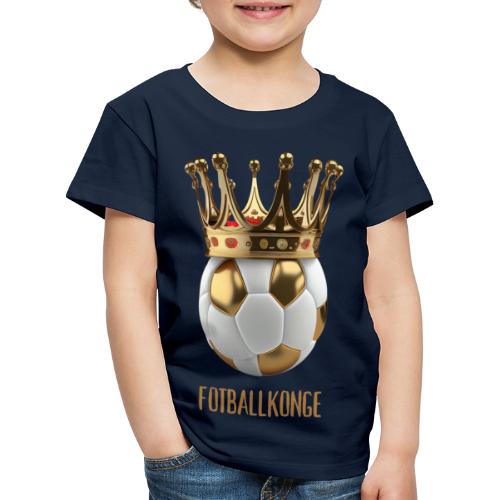fotballkonge - Premium T-skjorte for barn