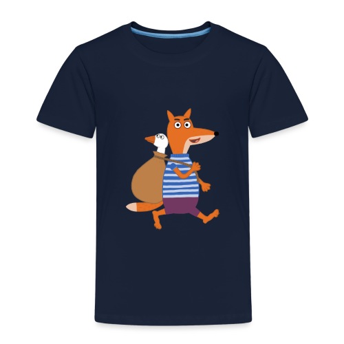 Fuchs auf der Flucht - Kinder Premium T-Shirt