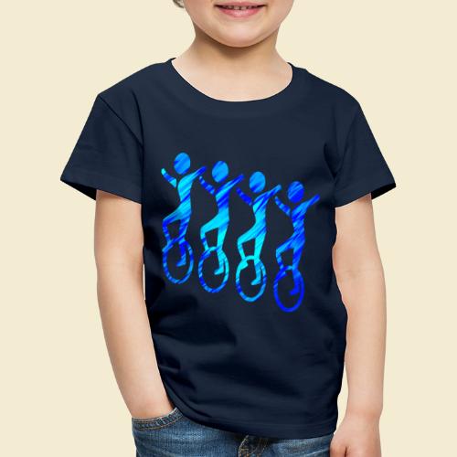 Einrad | 4er Einrad blau - Kinder Premium T-Shirt