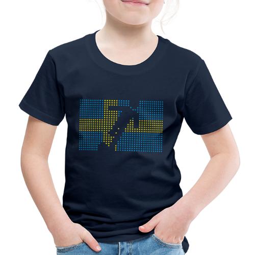 Sverige fotboll flagga - Premium-T-shirt barn