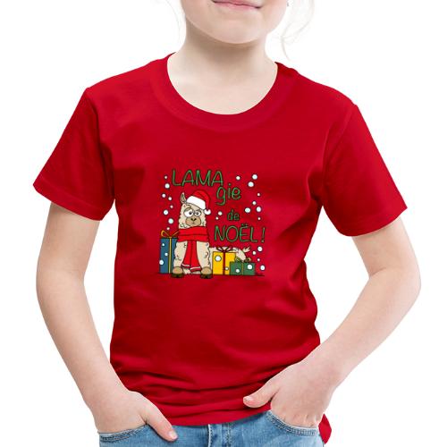 Lama, Magie de Noël, Happy Christmas, Pull moche - T-shirt Premium Enfant