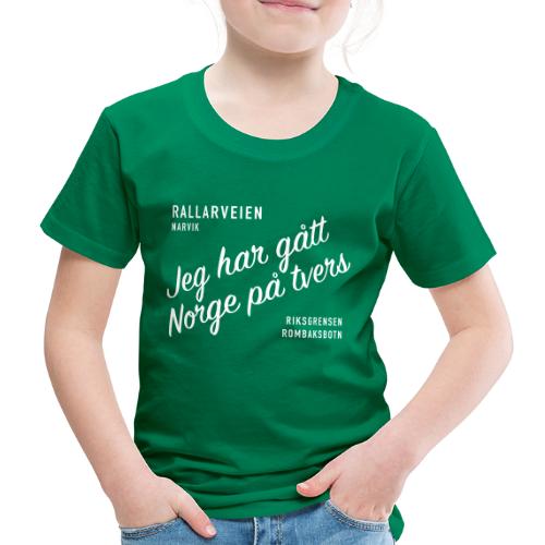 Rallarveien - Jeg har gått Norge på tvers - Premium T-skjorte for barn