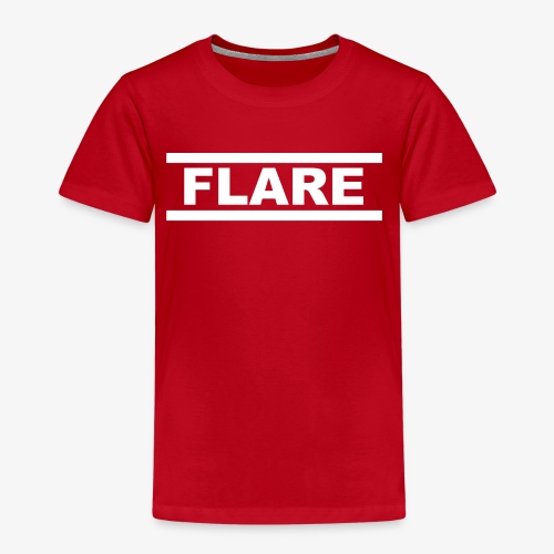 Black Hoodie - White logo - FLARE - Kinderen Premium T-shirt