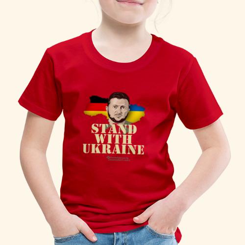 Ukraine Deutschland T-Shirt Design - Kinder Premium T-Shirt