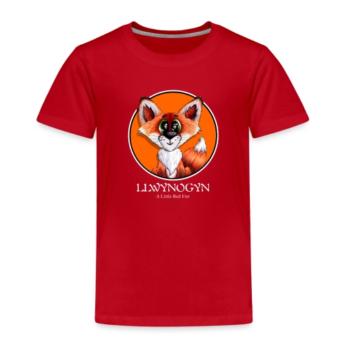 llwynogyn - a little red fox (white) - Koszulka dziecięca Premium