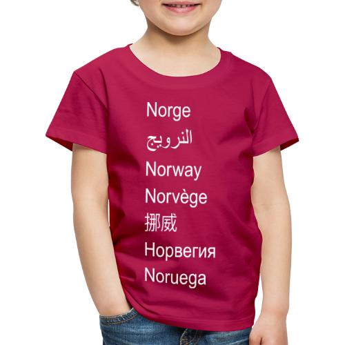 FN-Norge - plagget.no - Premium T-skjorte for barn