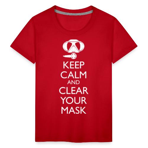 Keep Calm and clear your Mask Männer Tank Top - Kinder Premium T-Shirt