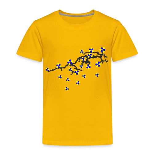 Ukraine Blumen Blütenfest Hanami in Sonderfarben - Kinder Premium T-Shirt