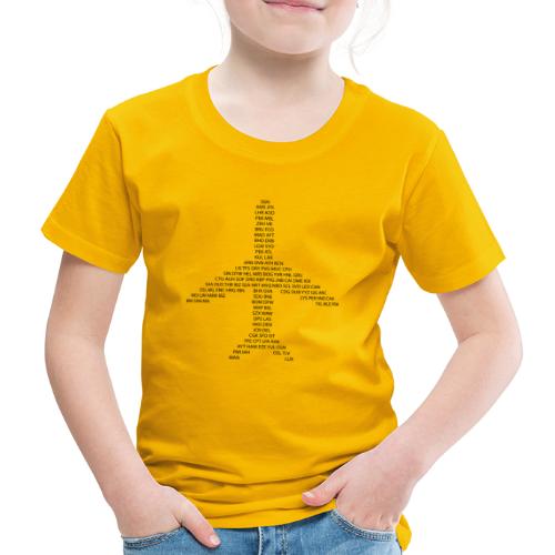IATA Codes flygplan - svart - Premium-T-shirt barn