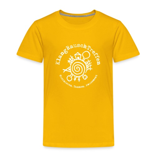 KlangRauschTreffen Logo mit Schrift rund - Kinder Premium T-Shirt