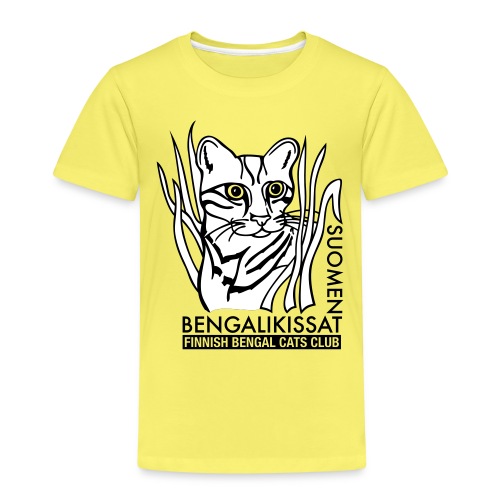 Bengalilogo vaalealle - Lasten premium t-paita
