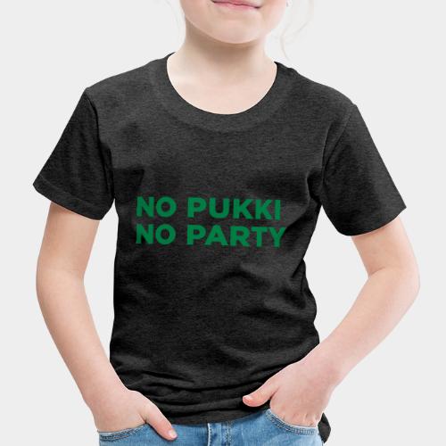 No Pukki, no party - Lasten premium t-paita