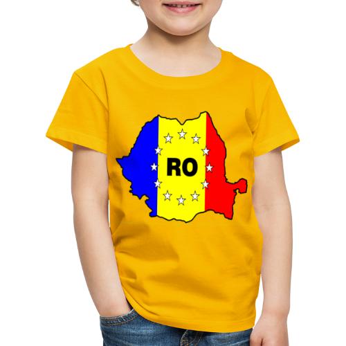 Rumänien-Karte mit EU-Sternen - Kinder Premium T-Shirt