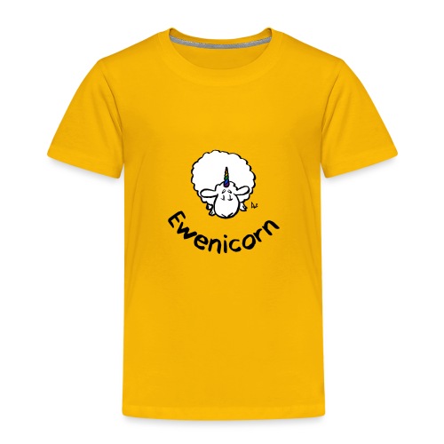 Ewenicorn - det är ett regnbågens enhörningsfår! (Text) - Premium-T-shirt barn