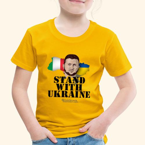 Ukraine Italia Stand with Ukraine - Kinder Premium T-Shirt