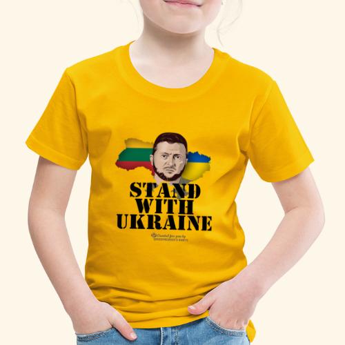 Litauen Ukraine Selenskyj Stand with Ukraine - Kinder Premium T-Shirt
