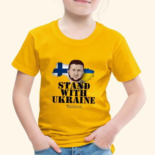 Ukraine Finnland Unterstützer T-Shirt - Kinder Premium T-Shirt