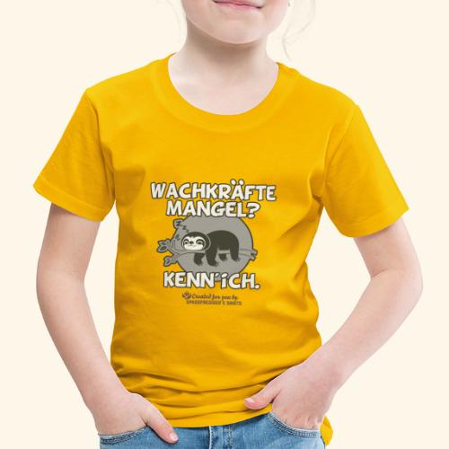 Faultier chillt Wortspiel Wachkräftemangel - Kinder Premium T-Shirt